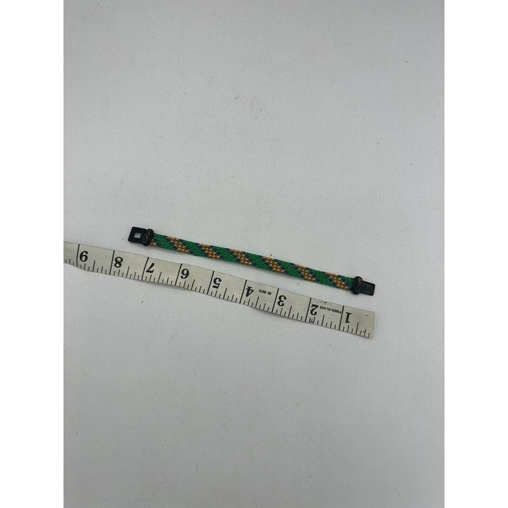 Vintage Katcho's Bracelet Adult Unisex Surf Skate Braided Wrap Green / Multi 90s